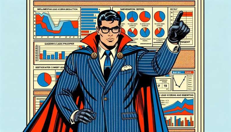 Lead scoring and qualification for sales handoff